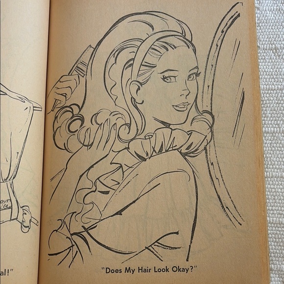 VINTAGE 1973 MATTEL MALIBU BARBIE SUN SET COLORING BOOK WHITMAN - Picture 3 of 5